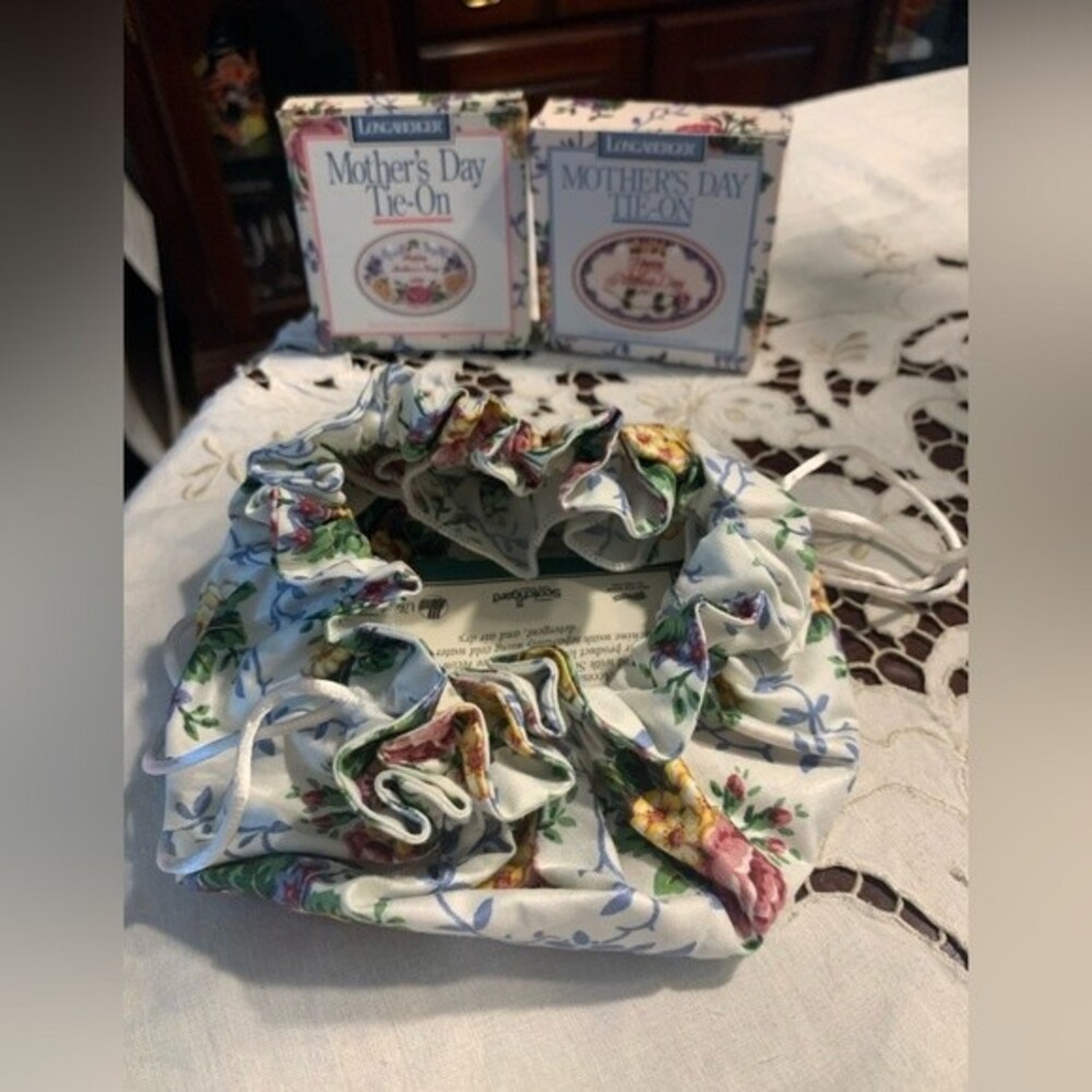 Longaberger Mother’s Day Tie-on & Jewelry Pouch 1998 1997 1996